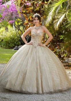 Mori Lee 89199 Strapless Sweetheart Quince Gown -Fashion wedding dress 89199 bi 06