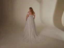 Mori Lee 3394 Laurentina Embroidered Strapless Plus Size Wedding Gown -Fashion wedding dress mjpsw f23 3394 03