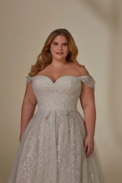 Mori Lee 3394 Laurentina Embroidered Strapless Plus Size Wedding Gown -Fashion wedding dress mjpsw f23 3394 05