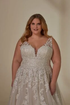 Mori Lee 3395 Lenora Removable Sleeve Open Back Plus Size Wedding Gown 17 Mori Lee 3395 Lenora Removable Sleeve Open Back Plus Size Wedding Gown -Fashion wedding dress mjpsw f23 3395 06