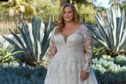 Mori Lee 3395 Lenora Removable Sleeve Open Back Plus Size Wedding Gown 12 Mori Lee 3395 Lenora Removable Sleeve Open Back Plus Size Wedding Gown -Fashion wedding dress mjpsw f23 3395 08