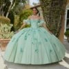 Mori Lee 60183 Ruffle Sleeve Lace Bodice Quinceanera Dress