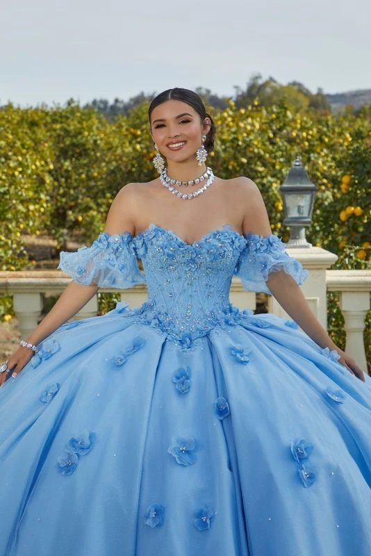 Mori Lee 60183 Ruffle Sleeve Lace Bodice Quinceanera Dress 6 Mori Lee 60183 Ruffle Sleeve Lace Bodice Quinceanera Dress - Image 6