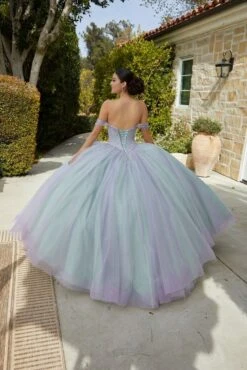 Mori Lee 60184 Basque Waist Ruched Bodice Quinceanera Dress 10 Mori Lee 60184 Basque Waist Ruched Bodice Quinceanera Dress -Fashion wedding dress mlvss f23 60184 03