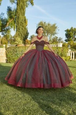 Mori Lee 60184 Basque Waist Ruched Bodice Quinceanera Dress 12 Mori Lee 60184 Basque Waist Ruched Bodice Quinceanera Dress -Fashion wedding dress mlvss f23 60184 05