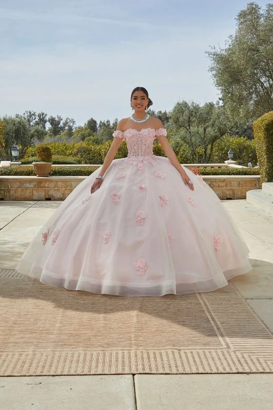 Mori Lee 60185 3D Flowers Sheer Bodice Quinceanera Dress 1 Mori Lee 60185 3D Flowers Sheer Bodice Quinceanera Dress