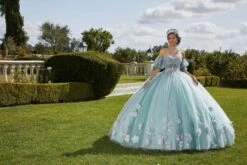 Mori Lee 89421 3D Flowers Sheer Bodice Quince Dress