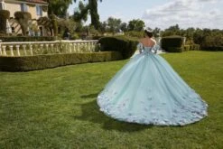 Mori Lee 89421 3D Flowers Sheer Bodice Quince Dress 12 Mori Lee 89421 3D Flowers Sheer Bodice Quince Dress -Fashion wedding dress mlvss f23 89421 04