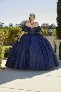 Mori Lee 89426 Puff Sleeve Corset Bodice Quince Gown -Fashion wedding dress mlvss f23 89426 06