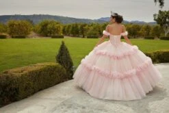 Mori Lee 89433 Floral Skirt Off The Shoulder Sweet 16 Dress 9 Mori Lee 89433 Floral Skirt Off The Shoulder Sweet 16 Dress -Fashion wedding dress mlvss f23 89433 03