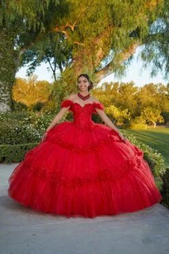 Mori Lee 89433 Floral Skirt Off The Shoulder Sweet 16 Dress 10 Mori Lee 89433 Floral Skirt Off The Shoulder Sweet 16 Dress -Fashion wedding dress mlvss f23 89433 04