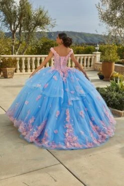 Mori Lee 89437 3D Flowers Peplum Skirt Sweet 16 Gown 9 Mori Lee 89437 3D Flowers Peplum Skirt Sweet 16 Gown -Fashion wedding dress mlvss f23 89437 03