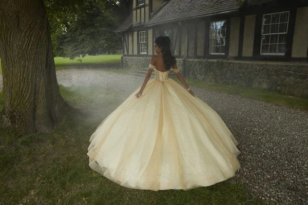 Mori Lee 60194 Gold Quinceanera Dress 2 Mori Lee 60194 Gold Quinceanera Dress - Image 2