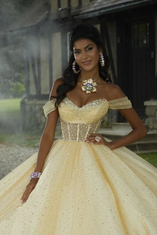 Mori Lee 60194 Gold Quinceanera Dress 4 Mori Lee 60194 Gold Quinceanera Dress - Image 4