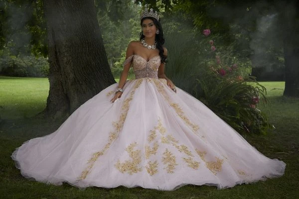 Mori Lee 89442 Emerald/Gold Quinceanera Dress 6 Mori Lee 89442 Emerald/Gold Quinceanera Dress - Image 6