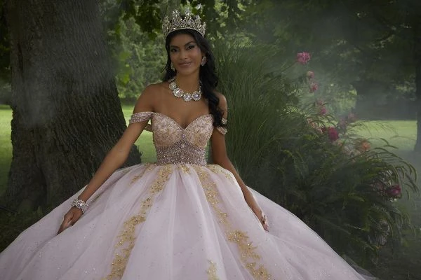 Mori Lee 89442 Emerald/Gold Quinceanera Dress 7 Mori Lee 89442 Emerald/Gold Quinceanera Dress - Image 7