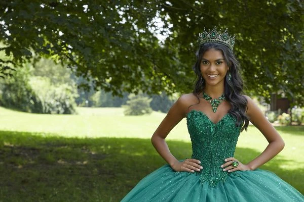 Mori Lee 89443 Emerald Quinceanera Dress 3 Mori Lee 89443 Emerald Quinceanera Dress - Image 3