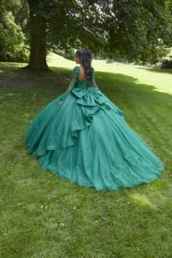 Mori Lee 89443 Emerald Quinceanera Dress 16 Mori Lee 89443 Emerald Quinceanera Dress -Fashion wedding dress mlvss s24 89443 05