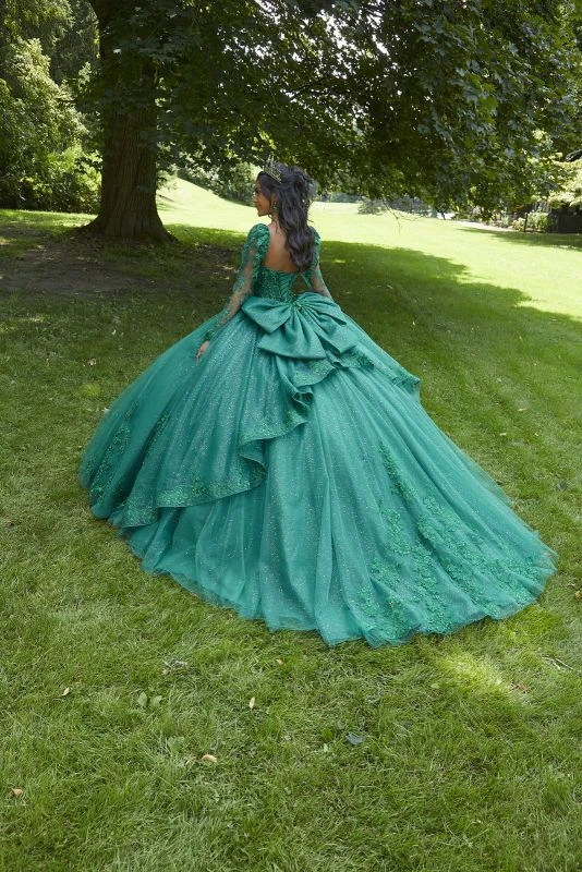 Mori Lee 89443 Emerald Quinceanera Dress 5 Mori Lee 89443 Emerald Quinceanera Dress - Image 5