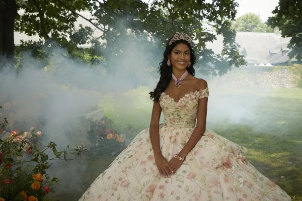 Mori Lee 89457 Blush Floral Quinceanera Dress 2 Mori Lee 89457 Blush Floral Quinceanera Dress - Image 2