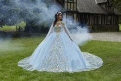 Mori Lee 89458 Bahama Blue/Gold Quinceanera Dress 12 Mori Lee 89458 Bahama Blue/Gold Quinceanera Dress -Fashion wedding dress mlvss s24 89458 04