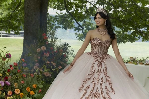 Mori Lee 89458 Bahama Blue/Gold Quinceanera Dress 9 Mori Lee 89458 Bahama Blue/Gold Quinceanera Dress - Image 9