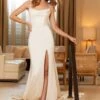 Mori Lee 12121 Camden Cowl Neckline Satin Wedding Dress