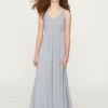 Mori Lee 13201 Long Cape Ruched Bodice Junior Bridesmaid Dress