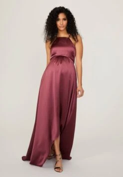 Mori Lee 14101 Halter Neck Tie Waist Maternity Bridesmaid Dress