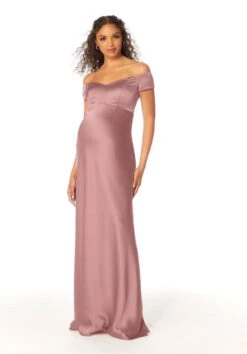Mori Lee 14112 Off The Shoulder Satin Maternity Bridesmaid Dress -Fashion wedding dress mori lee 14112 maternity bridesmaid dress 14.1085