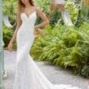 Mori Lee 2033 Perdita Beaded Spaghetti Straps Bridal Dress