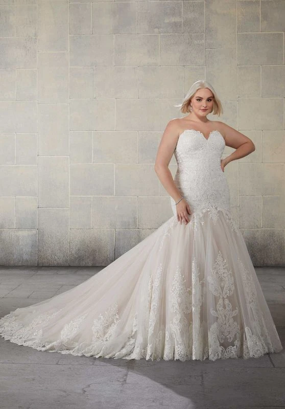 Mori Lee 2129W Soleil Strapless Sweetheart Neckline Wedding Dress 1 Mori Lee 2129W Soleil Strapless Sweetheart Neckline Wedding Dress