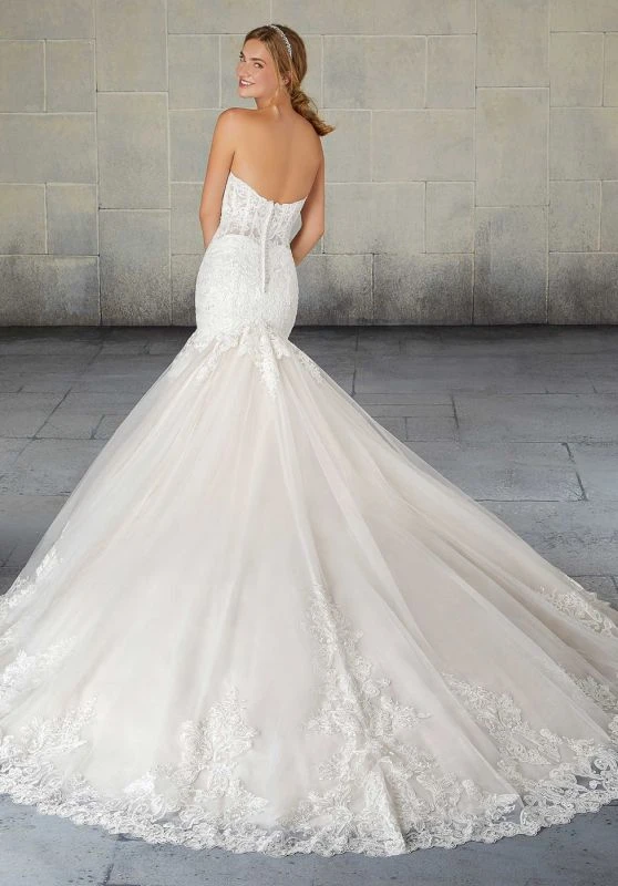 Mori Lee 2129W Soleil Strapless Sweetheart Neckline Wedding Dress 4 Mori Lee 2129W Soleil Strapless Sweetheart Neckline Wedding Dress - Image 4