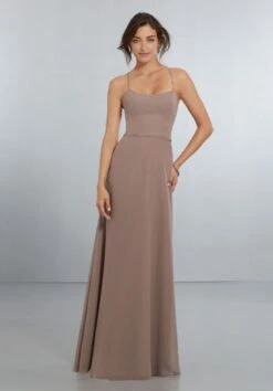 Mori Lee 21559 Tie-Back Bridesmaid Dress