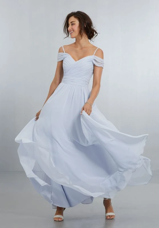 Mori Lee 21566 Long Bridesmaid Dress With Pockets 2 Mori Lee 21566 Long Bridesmaid Dress With Pockets - Image 2