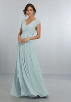 Mori Lee 21567 Empire Waist Bridesmaid Dress - Stock Only