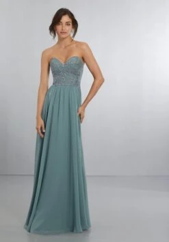 Mori Lee 21568 Sweetheart-Neck Bridesmaid Dress - Stock Only