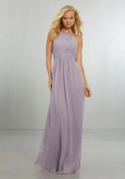 Mori Lee 21570 Cutout Back Bridesmaid Dress