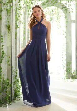 Mori Lee 21616 Keyhole Bodice Bridesmaid Dress - Stock Only
