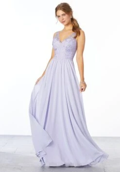 Mori Lee 21656 Embroidered Bodice Bridesmaid Dress