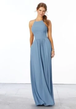 Mori Lee 21666 Halter Neckline Bridesmaid Dress