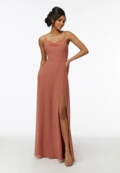 Mori Lee 21732 Cowl Neckline Bridesmaid Dress