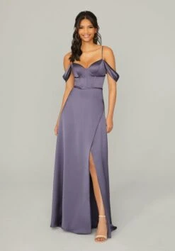 Mori Lee 21751 Bustier Bodice Slit Skirt Bridesmaid Dress -Fashion wedding dress mori lee 21751 bustier bodice slit skirt bridesmaid dress 04.937