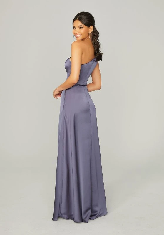 Mori Lee 21754 High Slit One Shoulder Bridesmaid Dress 3 Mori Lee 21754 High Slit One Shoulder Bridesmaid Dress - Image 3