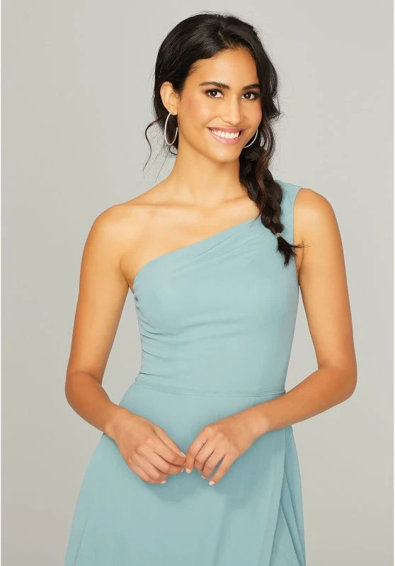 Mori Lee 21758 Side Pockets One Shoulder Bridesmaid Dress 2 Mori Lee 21758 Side Pockets One Shoulder Bridesmaid Dress - Image 2