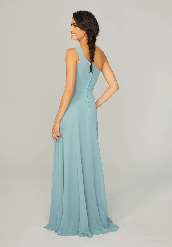 Mori Lee 21758 Side Pockets One Shoulder Bridesmaid Dress 3 Mori Lee 21758 Side Pockets One Shoulder Bridesmaid Dress - Image 3