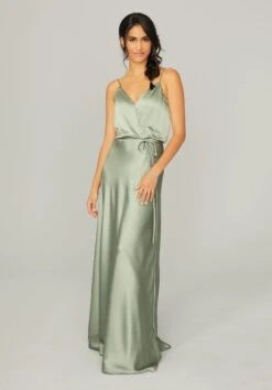 Mori Lee 21769 Tie Waist Blouson Top Bridesmaid Dress - Stock Only