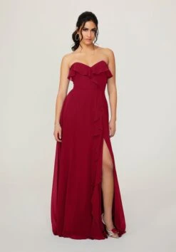 Mori Lee 21782 Ruffle Neck Strapless Bridesmaid Dress -Fashion wedding dress mori lee 21782 ruffle neck strapless bridesmaid dress 14.997