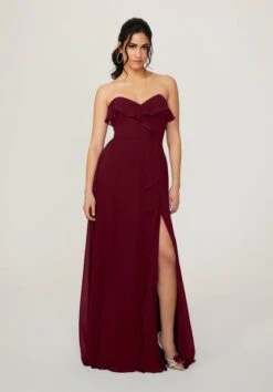 Mori Lee 21782 Ruffle Neck Strapless Bridesmaid Dress -Fashion wedding dress mori lee 21782 ruffle neck strapless bridesmaid dress 15.997