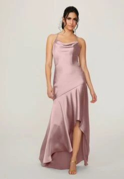 Mori Lee 21783 Cowl Neck High Low Bridesmaid Dress - Stock Only -Fashion wedding dress mori lee 21783 cowl neck high low bridesmaid dress 07.997